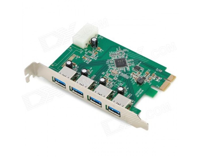 DI PCI-E X1 TO USB 3.0 4 PORT CARD